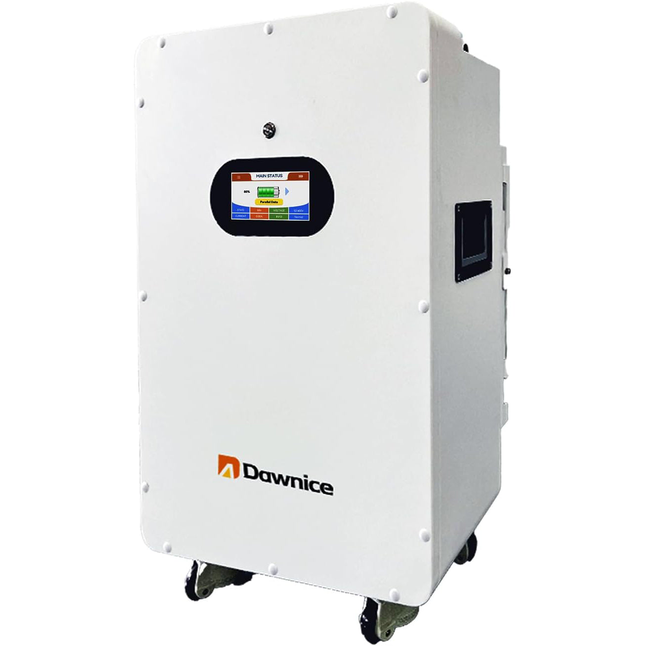 DDP to US inland - Dawnice 10KWh Solar Battery 48V 206Ah LifePO4 Lithium Solar Batteries Storage Pack Wall-Mounted Grade A Battery Cells 16S1P Built in 100A BMS Bluetooth Wireless Home Battery Backup Camping RV