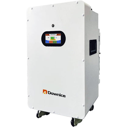 DDP to US inland - Dawnice 10KWh Solar Battery 48V 206Ah LifePO4 Lithium Solar Batteries Storage Pack Wall-Mounted Grade A Battery Cells 16S1P Built in 100A BMS Bluetooth Wireless Home Battery Backup Camping RV