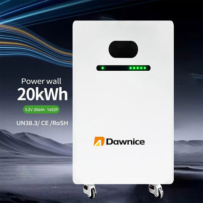 DDP to US - Dawnice 48V 12KW Split Phase Hybrid Solar Inverter Built in MPPT and 2 Sets-51.2V 410Ah 20kwh LiFePO4 Lithium Battery