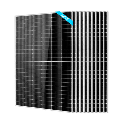 DDP to US inland - 10PCS 550W Solar Panels Monocrystalline,Grade A Solar Cell,Waterproof IP68,High Efficiency Solar Panel for Charging Station,Household,Marine,On/Off Grid Solar system (Total 5500W)
