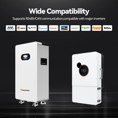 Dawnice 5KWh Solar Battery 48V 100Ah LifePO4 Lithium Solar