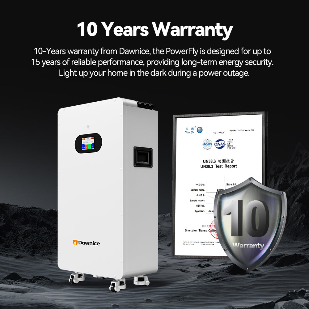 Dawnice 5KWh Solar Battery 48V 100Ah LifePO4 Lithium Solar