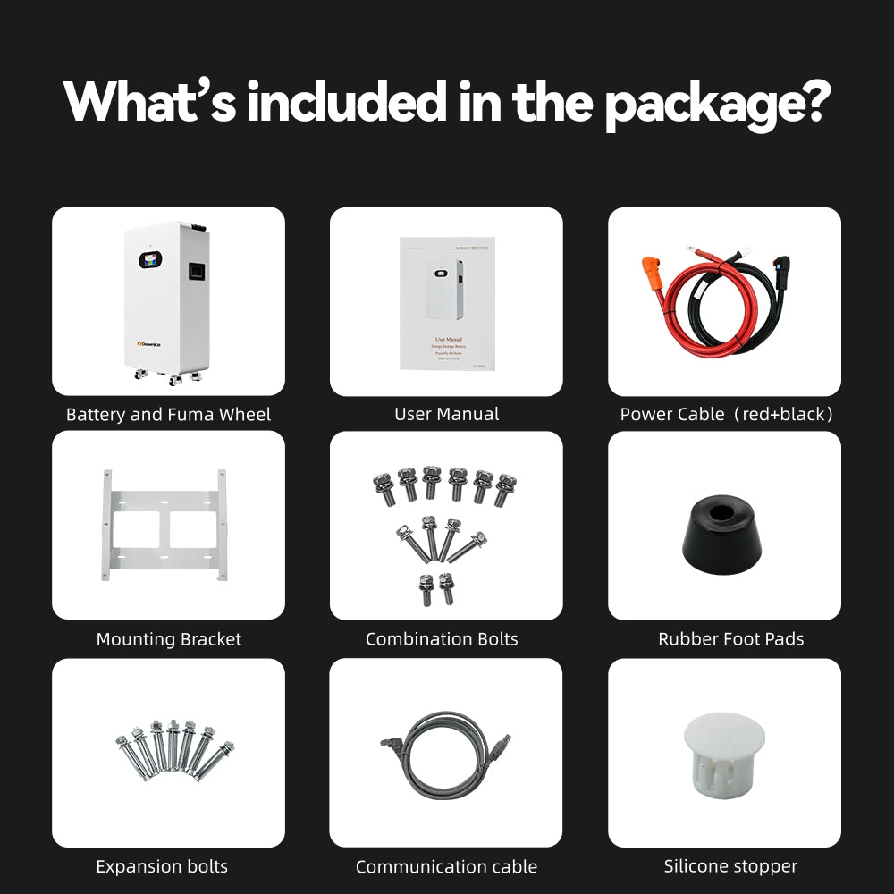 Dawnice 5KWh Solar Battery 48V 100Ah LifePO4 Lithium Solar