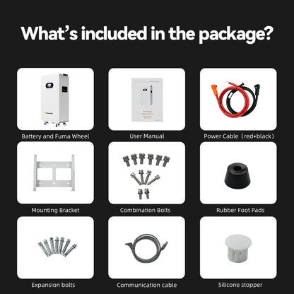 Dawnice 5KWh Solar Battery 48V 100Ah LifePO4 Lithium Solar